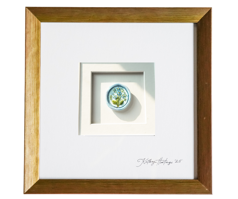 Forget Me Not Framed Work