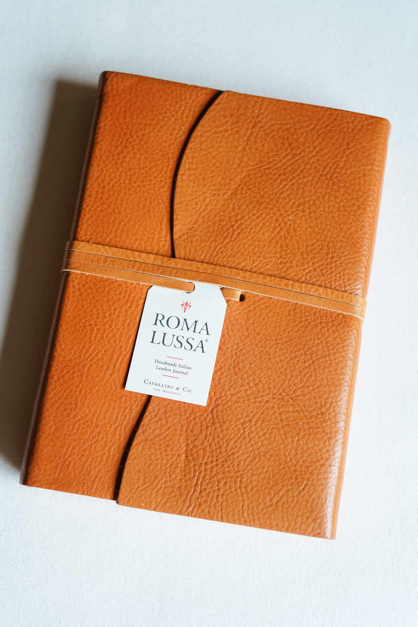 Elegant Roma Lussa Leather Journal