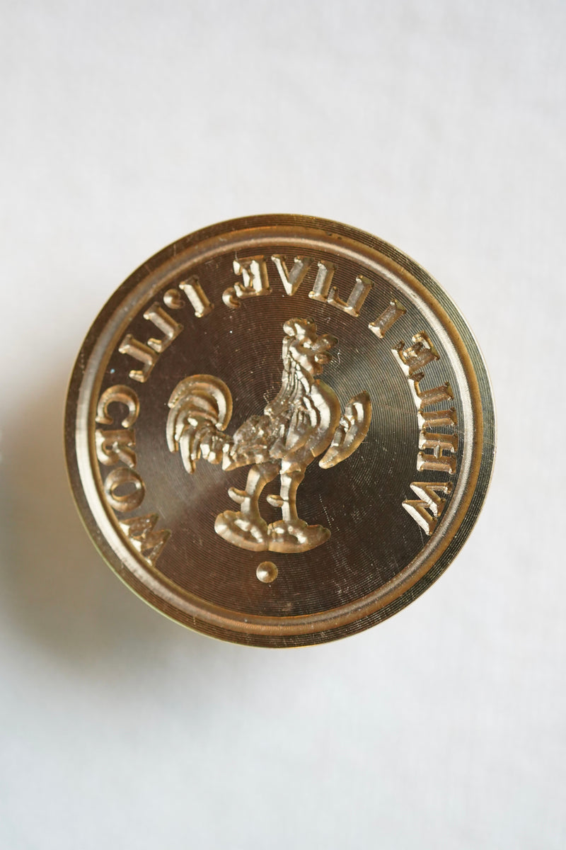 Rooster “While I live, I’ll crow” Seal