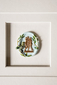 Three Grace Chinoiserie Seal (Framed)