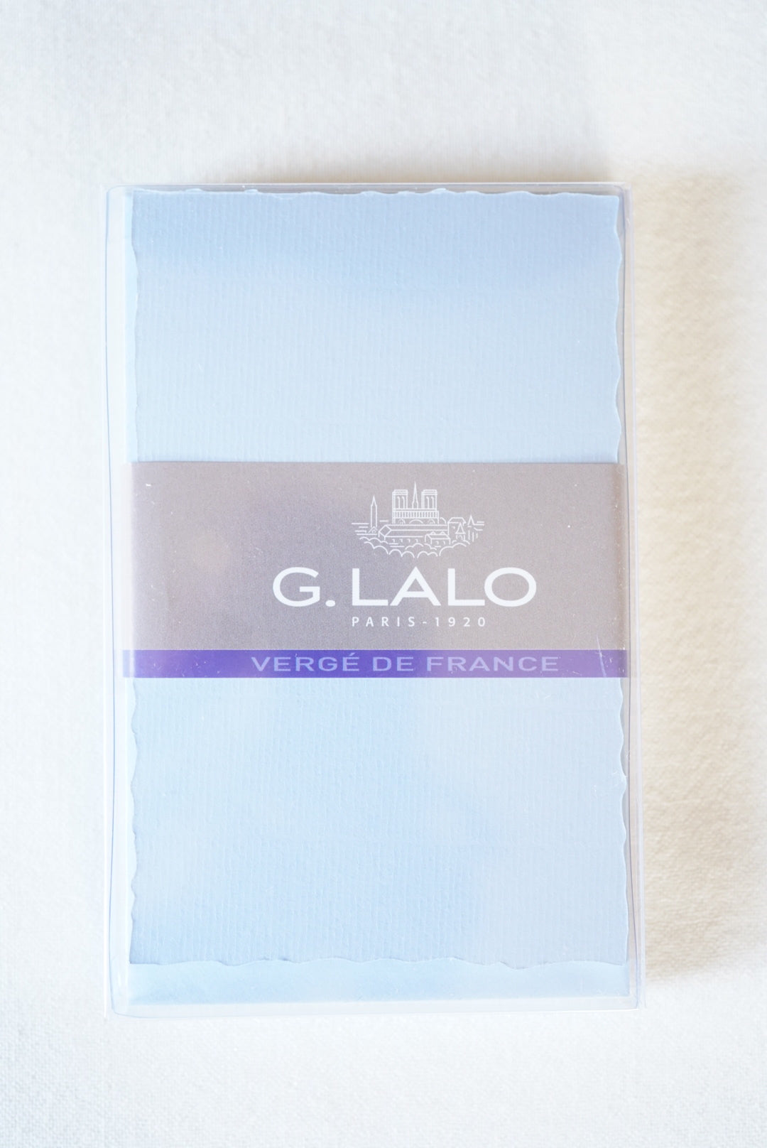 G. Lalo Verge de France Deckle-Edged Correspondence Set (Blue)