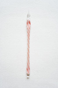 Kathryn Hastings Glass Dip Pen (Red Swirl)