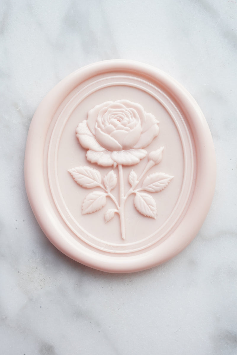 English Rose Floriography Seal