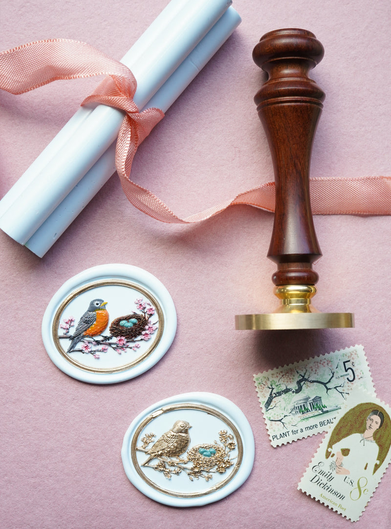 Robin in Cherry Tree Seal