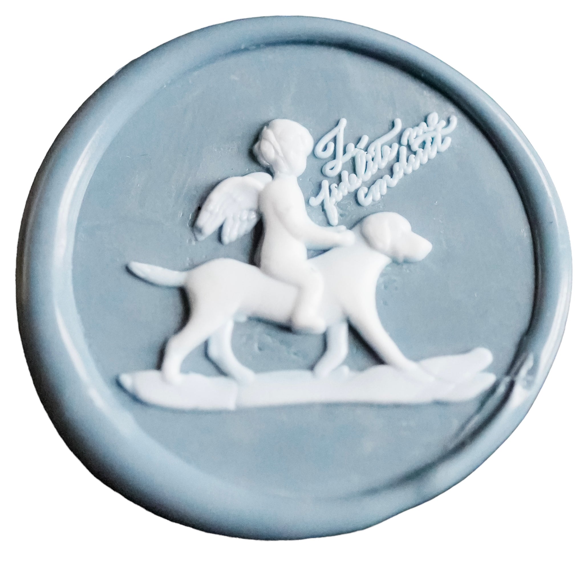 Cherub on Dog - Jasperware (Kathryn Hastings Design)