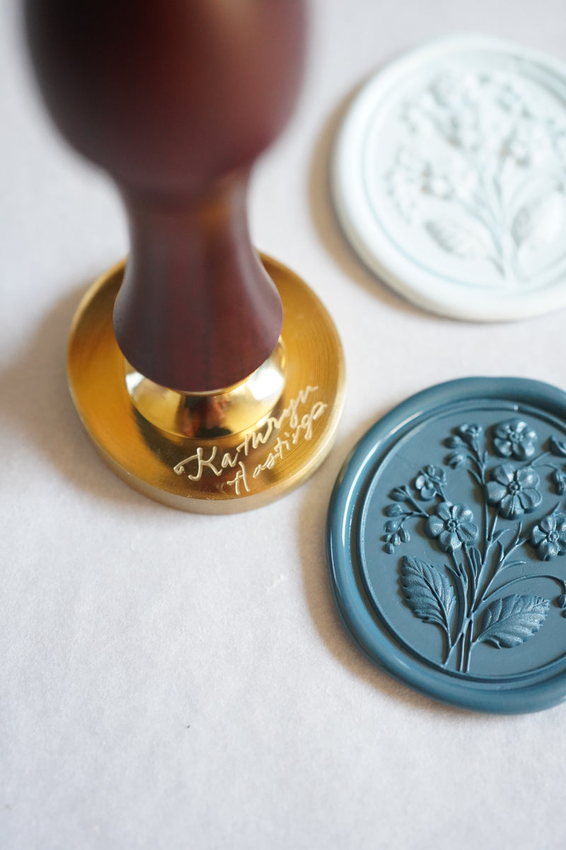 Forget Me Not Floriography Seal