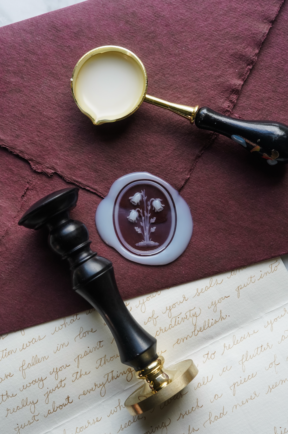 Ghost Pipe Floriography Seal