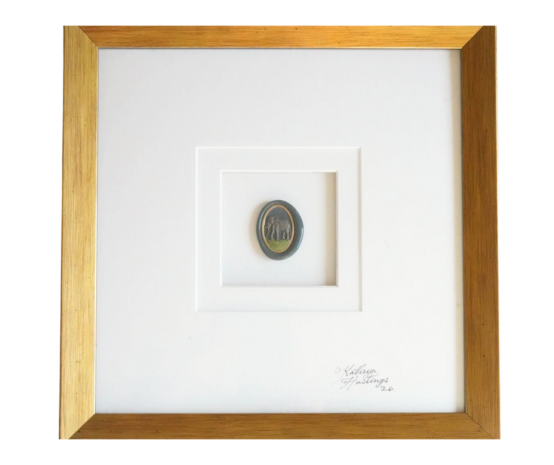 The Elephant Letter Framed Work