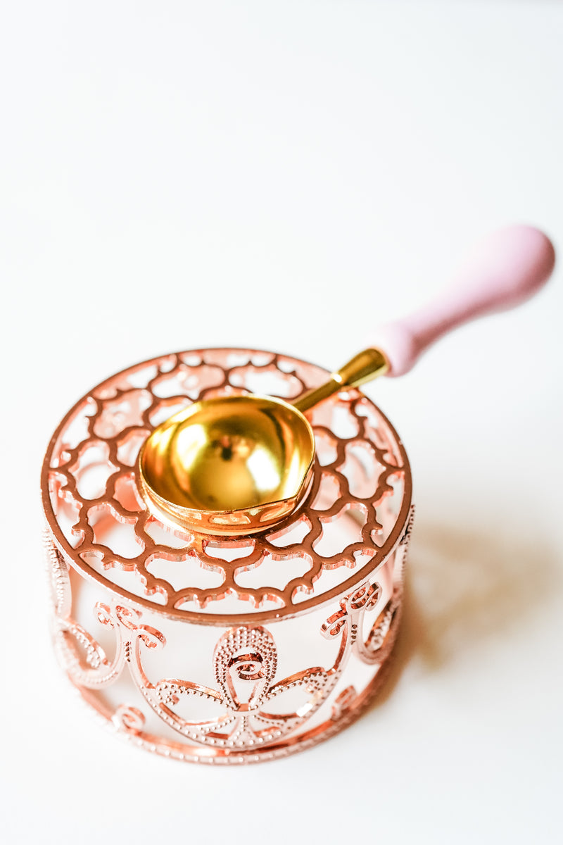 Rose Lattice Melter & Spoon